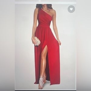 NWT Azazie Red Formal Dress